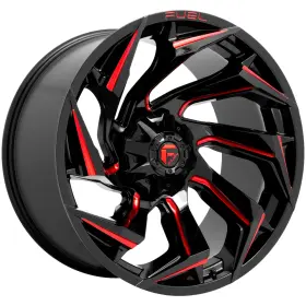 D75520909857 Fuel D755 Reaction 20x9 6x135/6x5.5 Inch 20mm Black/red Wheel Rim 20