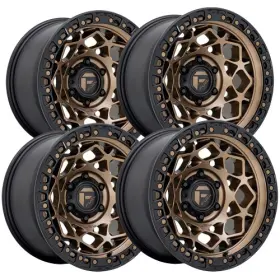D78517908445 Fuel Set Of 4 D785 Unit 17x9 6x5.5 Inch -12mm Bronze Wheels Rims 17