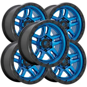 D79017907545 Fuel Set Of 5 D790 Ammo 17x9 5x5 Inch -12mm Blue/black Wheels Rims 17