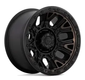 D82417908445 Fuel D824 Traction 17x9 6x139.7 Et-12 Matte Black With Double Dark Tint Qty Of 1