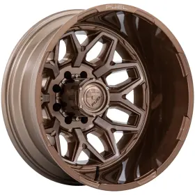 D87620829335 Fuel D876 Flux Dually Rear 20x8.25 8x210 -227mm Bronze Wheel Rim 20 Inch