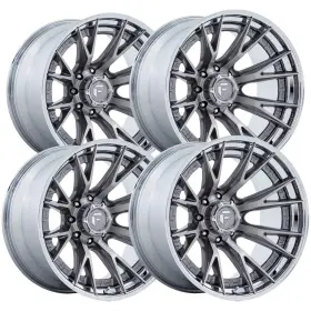 Fc402ap22108018n Fuel Set Of 4 Fusion Forged Catalyst 22x10 8x6.5 Inch Platinum/chrome Wheels Rims