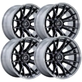 Fc402bt22108818n Fuel Set Of 4 Fusion Forged Catalyst 22x10 8x180 -18mm Black/tint Wheels Rims