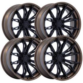Fuel Fc404mz20106318n Set Of 4 Fc404 Mutiny 20x10 6x135 -18mm Black/bronze Wheels Rims 20 Inch