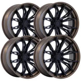 Fc404mz20106318n Fuel Set Of 4 Fc404 Mutiny 20x10 6x135 -18mm Black/bronze Wheels Rims 20 Inch