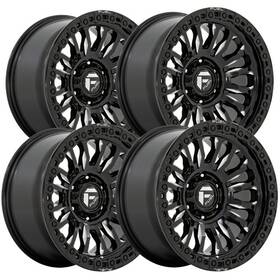 Fuel Fc857be20908001 Set Of 4 Fc857 Rincon 20x9 8x6.5 Inch 1mm Black/milled Wheels Rims 20