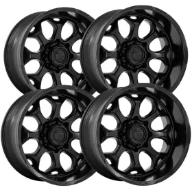 Fc862mx20905001 Fuel Set Of 4 Fc862 Scepter 20x9 5x5 Inch 1mm Blackout Wheels Rims 20