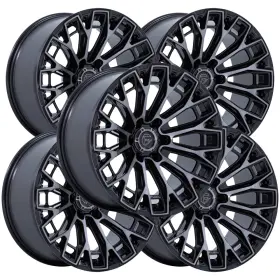 Fc882bt17906812n Fuel Set Of 5 Fc882 Trax 17x9 6x5.5 Inch -12mm Black/tint Wheels Rims 17