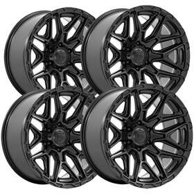 Fuel Fc885mx20106818n Set Of 4 Fc885 Injector 20x10 6x5.5 Inch -18mm Matte Black Wheels Rims