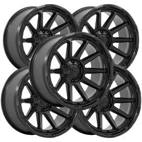 Fc887mx17905001 Fuel Set Of 5 Fc887 Circuit 17x9 5x5 Inch 1mm Matte Black Wheels Rims 17