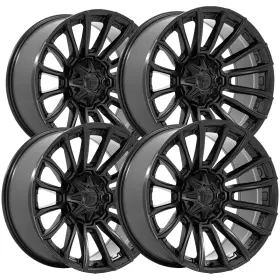 Fc889mx22908801 Fuel Set Of 4 Fc889 Blade 22x9 8x180 1mm Matte Black Wheels Rims 22 Inch