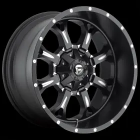 D51718901750 Fuel Off-road 18x9 D517 Krank Matte Black And Milled Wheels 8x170 1mm Set Of 4