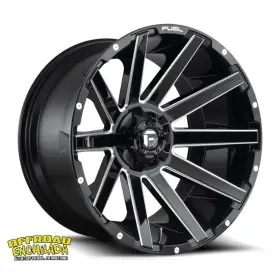 D61520002647 Fuel Off-road 4/ 20x10 5x4.5/5x5 Inch Offroad Contra Rims Jeep Wrangler Gladiator Tj Jk Jl Jt