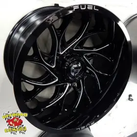 D74120008447 Fuel Off-road 4/ 20x10 Inch 6x5.5 Black Runner Wheels Rims Silverado Sierra Ram 1500 Tahoe