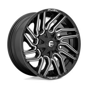Fuel Off-road D77320908250-1n Off-road D773 Typhoon 20x9 1 Black Milled Wheel 8x165.1 8x6.5 Qty