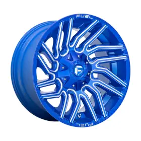 D77422002647 Fuel Off-road 22x10 D774 Typhoon Anodized Blue Milled Wheels 5x4.5/5x5 -18mm Set Of 4