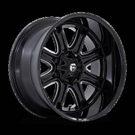Fuel Off-road Fc853be20108318n-4n Off-road Darkstar 20x10 -18 Gloss Black Milled Wheel 5x127 5x139.7 Qty 4