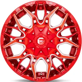 D77122001747 Fuel Offroad 4 Wheels 22 Inch D771 Twitch 22x10 8x170 Red Milled -18et 125.1cb