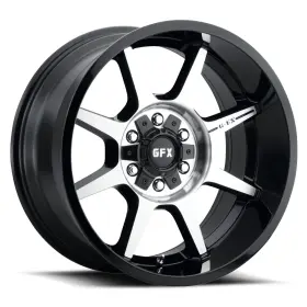 210-8180n19 G-fx Tr31 Rim 20x10 8x180 Offset -19 Gloss Black Machined Face Quantity Of 4