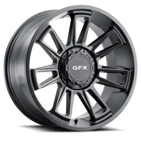 890-6009-12 G-fx Mb-1n Tr21 18x9 12 Matte Black Wheel Rim 6x135 6x139.7 Qty 1