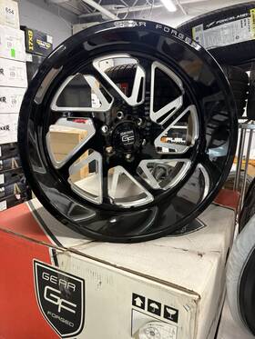 Gear Forged 2212f72bm 22x12 F72 6x139.7 Black Milled Finish Set Of Four