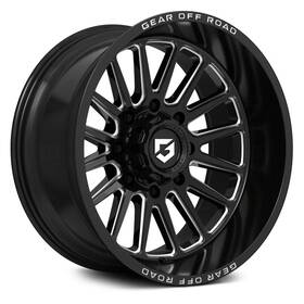 Gear Off Road 764bm-2128744 764bm Wheels 20x12 -44 8x170 125.2 Black Rims Set Of 4