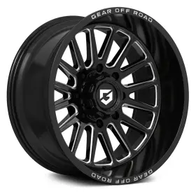764bm-2128744 Gear Off Road 764bm Wheels 20x12 -44 8x170 125.2 Black Rims Set Of 4