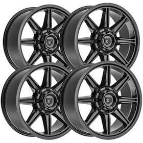 Gear Off-road 773b-7905100 Set Of 4 Off-road 773b Balast 17x9 5x135 0mm Gloss Black Wheels Rims