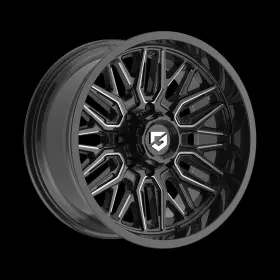 775bm-2108119 Gear Off Road 1 20x10 8x6.50 -19 775bm Black And Milled Wheel Rim