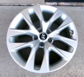 70840 Genesis 18 Inch 2013 14 15 16 Hyundai Silver Painted 10 Spoke Wheel Rim Rear Only