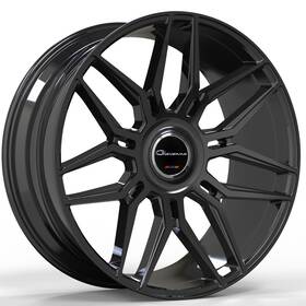 Giovanna 2610m20goboggb Set Of 4 - 26x10 Bogota Gloss Black 5x112 20mm 66.56mm Cb Phantom