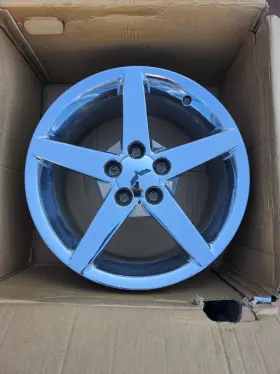 9594346 Gm 18 Inch Corvette C6 2005-2013 Front Wheel Rim Factory Oem 18x8.5 Chrome