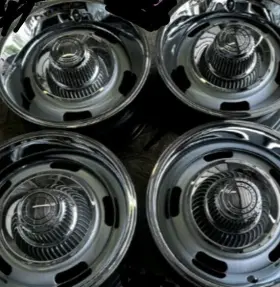 Ss-15x7 Gm Rally Ss Chevy Wheels 15x7 Camaro Nova Chevelle Set Of 4