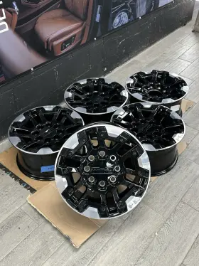 84806055 Gmc Set Of 5 Oem 2022-24 18 Inch Hummer Ev Sierra Silverado Black Wheels Rims 8x165