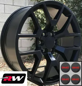 950sb-2295828-siexoemr Gmc Oem Factory Replica 1 22 X9 Inch Sierra 1500 Honeycomb Wheels Satin Black Rims 6x139.7