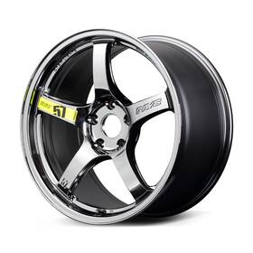 Gram Lights Wgcrm38erb For 57cr Limited 17x7.0 38 5x114.3 Rays Black Wheel