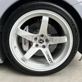 Gt37w Gray Fox Gt37 Set Of 4 Grayfox 18x8 5x114.3 35mm Alloy Wheels Rims 18 Inch Jdm White