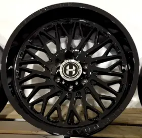 Hc1032010613555gb-19 Hardcore 4 New 20x10 Hc103 Wheels -19 All Black 6x5.5 6x139 Chevy 6x135 F150