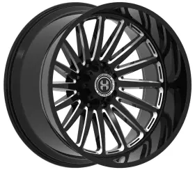 Hc10522106135139gbm-19 Hardcore 22x10 Black Milled Hc105 Wall 6x135 6x139.7 Offroad Rims Wheels 24 Inch