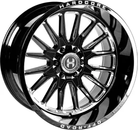 Hc24241261351397gbm-44 Hardcore 24x12 Black Milled Hc24 6x135 6x139.7 6x5.5 Offroad Rims Wheels Inch 22