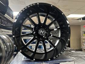 Hardcore Swghc13221228gbm-44 22x12 Wheel Black And Milled Hc13 Hector 8x170 Off Road Rim