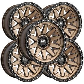 Hardrock Off-road H106-179073112br Set Of 5 Off-road H106 17x9 5x5 Inch -12mm Bronze Wheels Rims 17