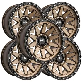 H106-179073112br Hardrock Off-road Set Of 5 H106 17x9 5x5 Inch -12mm Bronze Wheels Rims 17