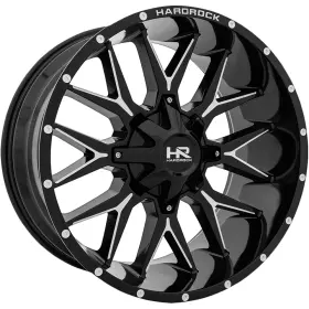 H700-201081119gbm Hardrock Off-road H700 Affliction 20x10 8x6.5 Inch -19mm Black/milled Wheel Rim 20