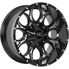 H713-221097125gbm Hardrock Off-road H713 Horseshoe 22x10 5x5.5 Inch /5x150 -25mm Black/milled Wheel Rim 22