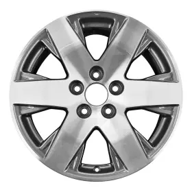 42700szaa71 Honda 18x7.5 6 Spoke Alloy Wheel Machined And Painted Medium Charcoal 560-64038