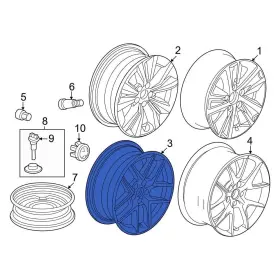 42700t20a31 Honda Oe For Civic 2022-2024 Wheel