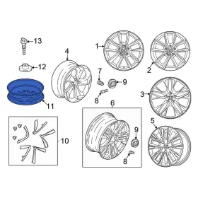 42800tvcae0 Honda Oe For Accord 2021-2022 Wheel