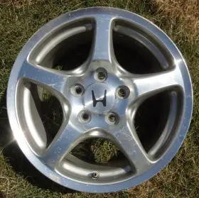 S2a-675c Honda 00-03 S2000 Ap1 Rear Wheel Rim 5-spoke 16x7.5 65 Oem Straight Poor Finish