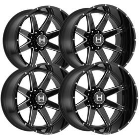 Hostile H109-2010550047b Set Of 4 H109 Alpha 20x10 5x5 Inch -19mm Black/milled Wheels Rims 20